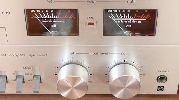 sound level meter showing decibel levels