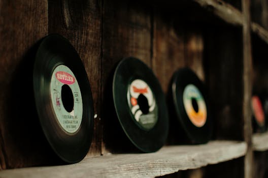 old vinyl records