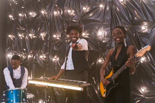 Traditional musicians performing together