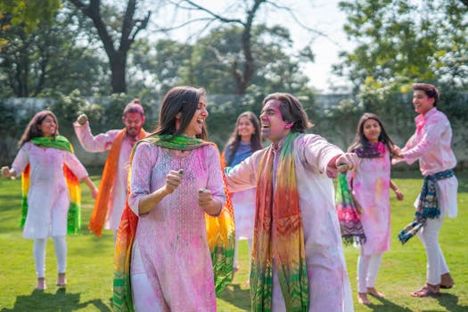 family enjoying a music festival