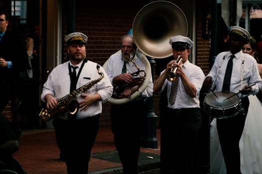 musicians playing in a group