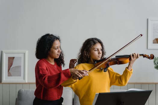 musician practicing good posture