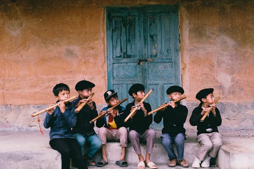 children playing instruments