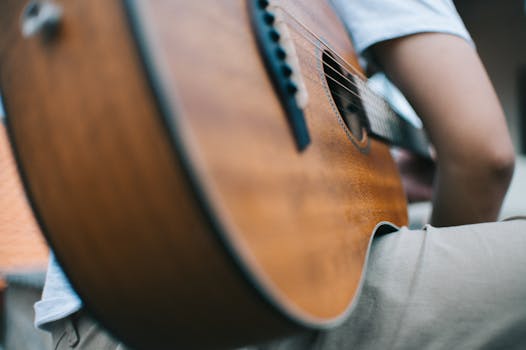 musician warming up